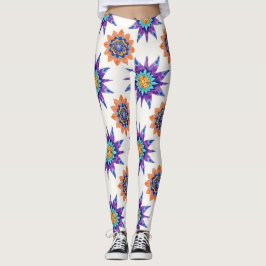 Legging Sinos de Kettle Mandalas Florais Padrão Sem Costur