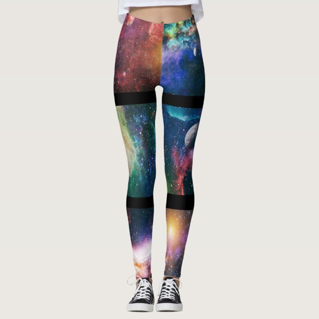 Legging Sistema Solar Arco-Íris (Frente)