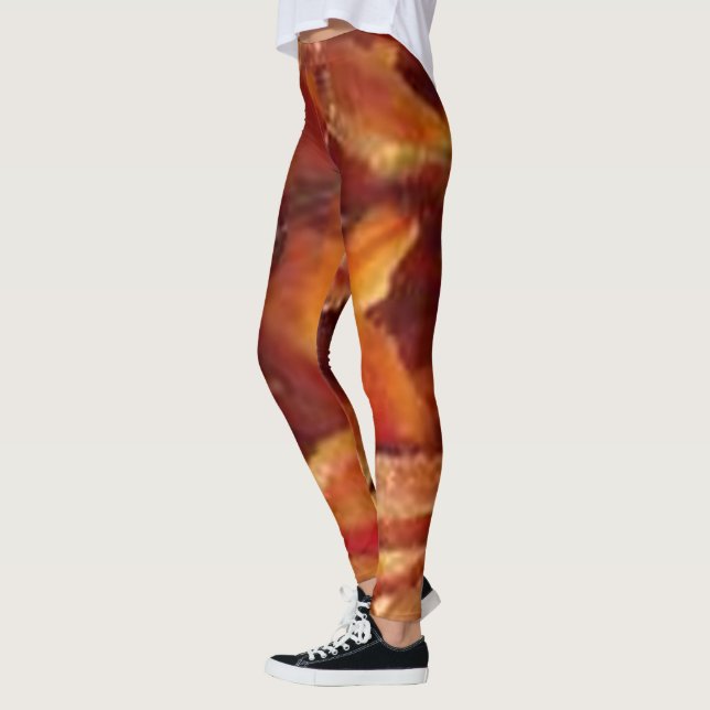Legging Sizzle in Style: Padrões de carne e osso (Esquerda)