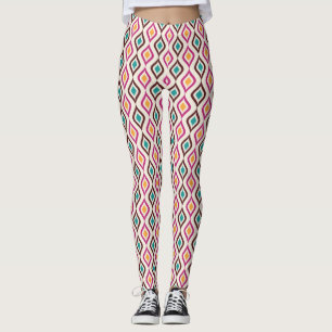 Legging SKAYMARTS   Pernas de Design boho multicolorido