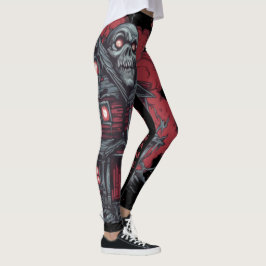 Legging Skulltop Manor: Um Pesadelo Liberado