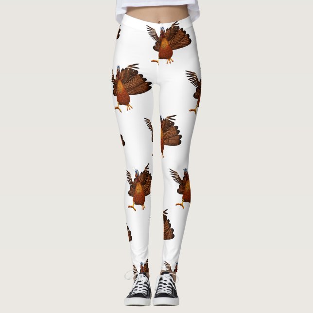 Legging SlipperyJoe's Ação de Graças goble responsavelment (Frente)