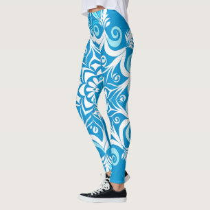 Legging Snowflake Swirls