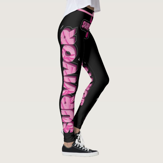 Legging Sobrevivência do Câncer da Mama (Direita)