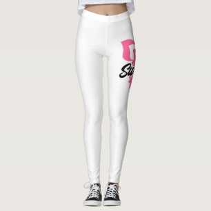 Legging Sobrevivência Fita Rosa Fita Sensibilização par