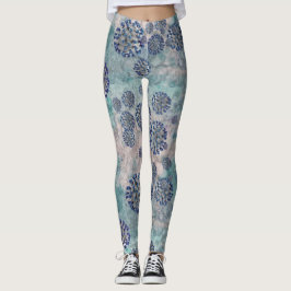 Legging Sobrevivi ao Vírus de Covid Azul