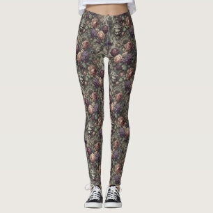 Legging Sociedades Secretas Bloom em Espirais - Gótico