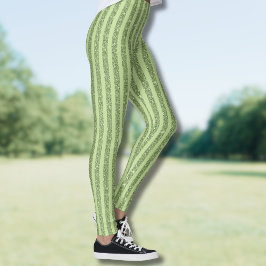 Legging Soft Pistachio Glitter Style Minimal Pattern