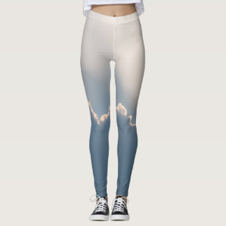 Legging Sol brilhando atrás das nuvens