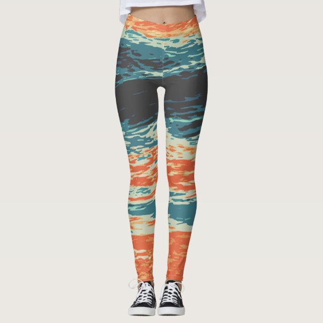 Legging Sol/Oceano/Onda/Mar (Frente)