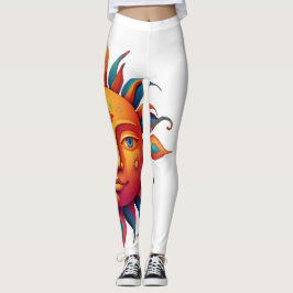 Legging Sol psicodélico -