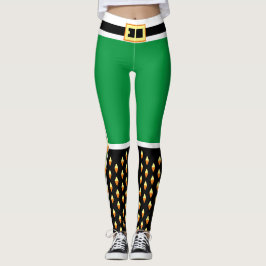 Legging Soldado de Natal Novelty Green Elf