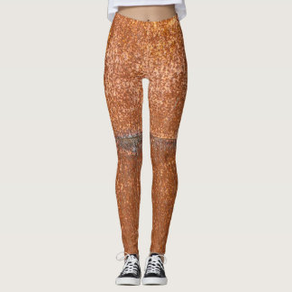 Legging Soldados de metal velho, textura de ferrugem.