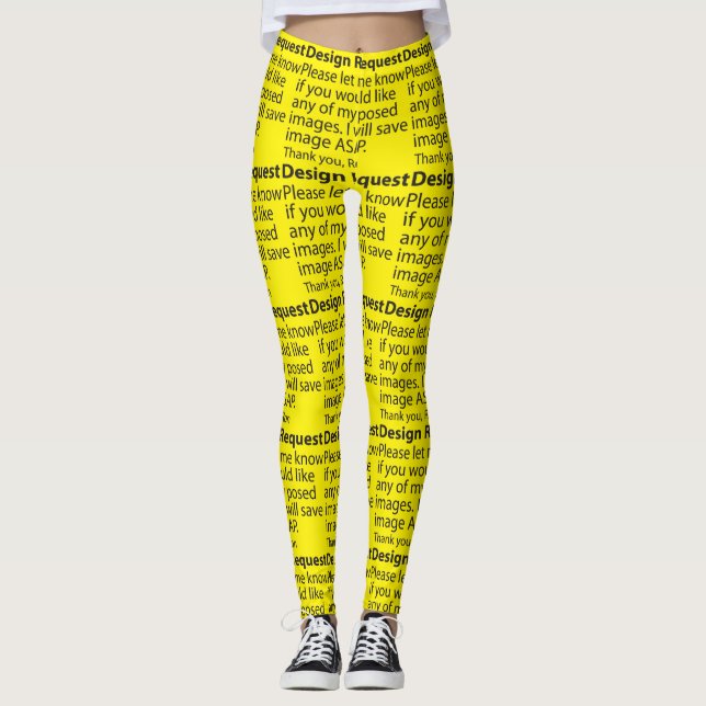 Legging Solicitação de design (Frente)