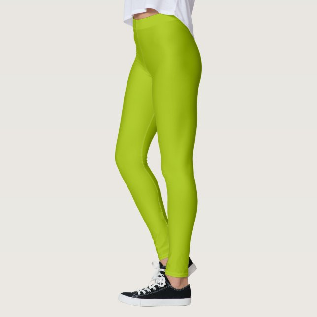 Legging Solid Bud Green Decor on (Esquerda)