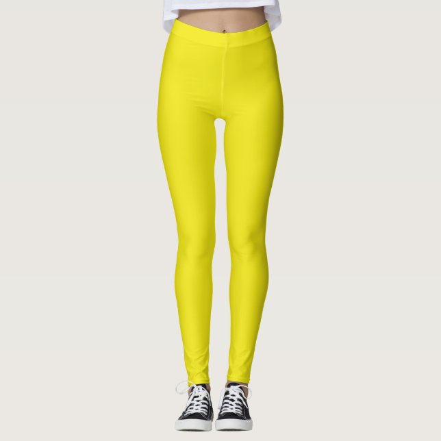 Legging Solid pineapple bright yellow (Frente)