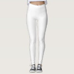 Legging Sólido Branco Simples<br><div class="desc">Leggens Sólidas Simples Brancas</div>