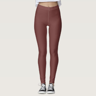 Legging Sólido de Toalhetes de Tendência do outono