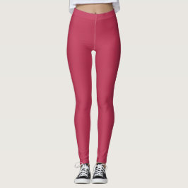 Legging Sólido Magenta com Cor de Tendência do outono