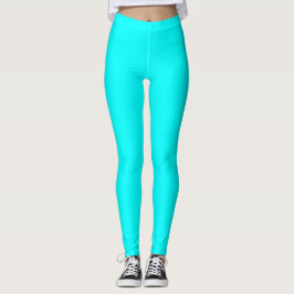Legging Sólido Simples Cor Ciana