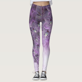 Legging Sombras das orquídeas roxas violetas