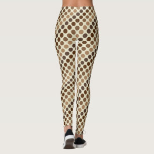 Legging Sombras de Bolinhas castanhas de Shirley Taylor