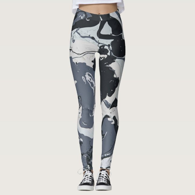 Legging Sombras de Cinza monocromática (Frente)