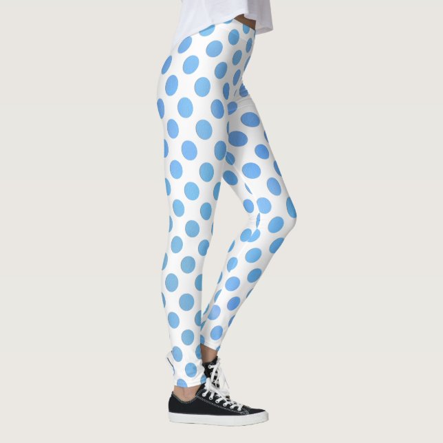 Legging Sombras dos pontos pintados com aquarela azul (Direita)