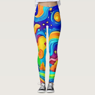Legging Sonhadora Noite: Paisagem Estelar
