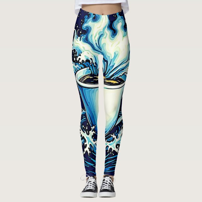 Legging Sonho de Café Oceano (Frente)