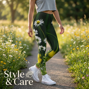 Legging Sonho de Margarida: Natureza Floral Linda