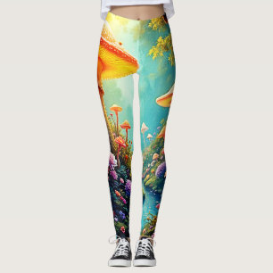 Legging Sonho Encantado de Floresta de Mushroom