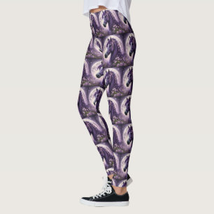 Legging "Sonhos Bloqueadores: O Cavalo da Fantasia Floral