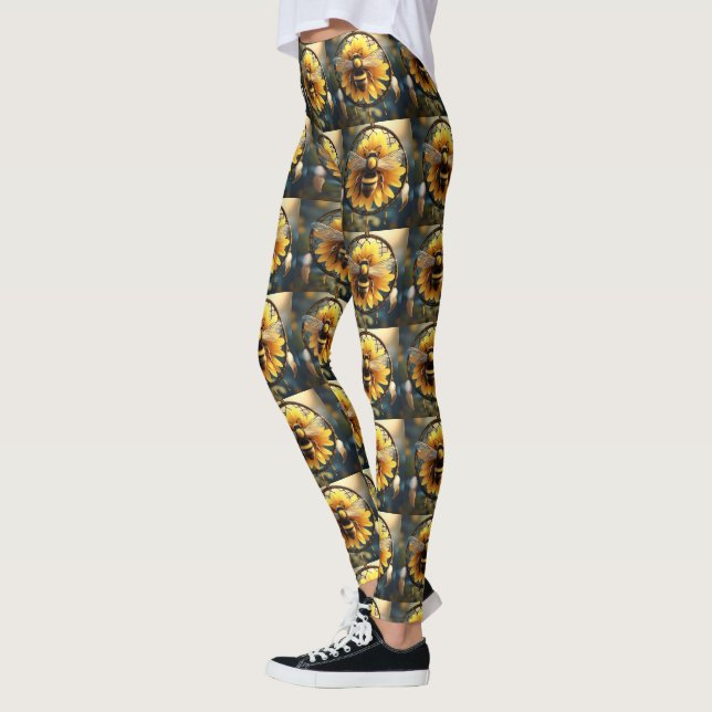 Legging "Sonhos Bocados: Caçadora de Sonhos de Abelhas de  (Esquerda)