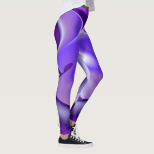 Legging Sonhos de Arco-Íris de Flor Roxo
