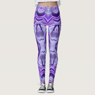 Legging Sonhos de Arco-Íris de Flor Roxo