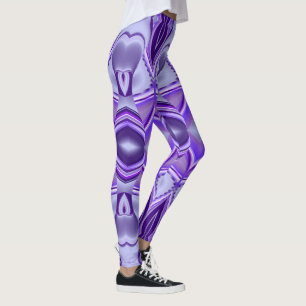 Legging Sonhos de Arco-Íris de Flor Roxo