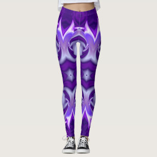 Legging Sonhos de Arco-Íris de Flor Roxo