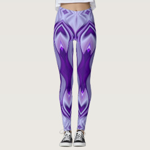 Legging Sonhos de Arco-Íris de Flor Roxo
