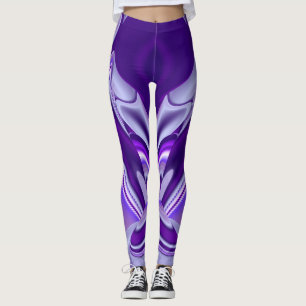Legging Sonhos de Arco-Íris de Flor Roxo