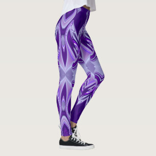 Legging Sonhos de Arco-Íris de Flor Roxo