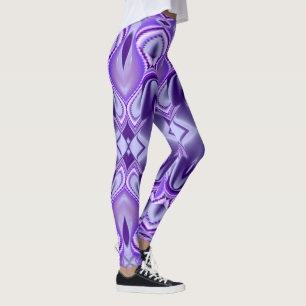 Legging Sonhos de Arco-Íris de Flor Roxo