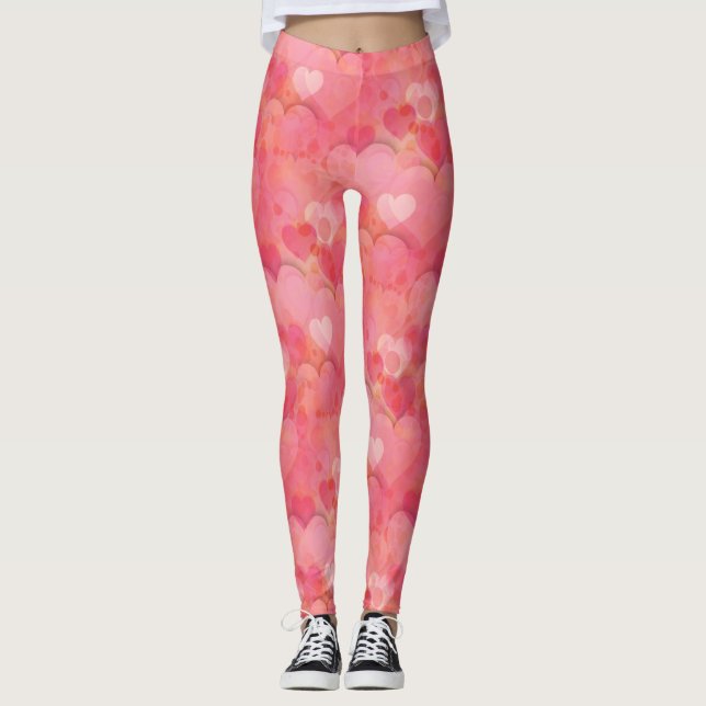 Legging Sonhos de Coração Rosa (Frente)