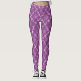 Legging Sonhos Doces xadrez onda senoidal vermelho-roxo