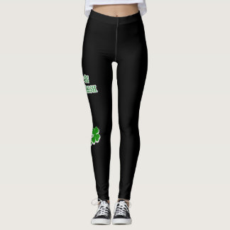 Legging Sorte das caneleiras pretas irlandesas