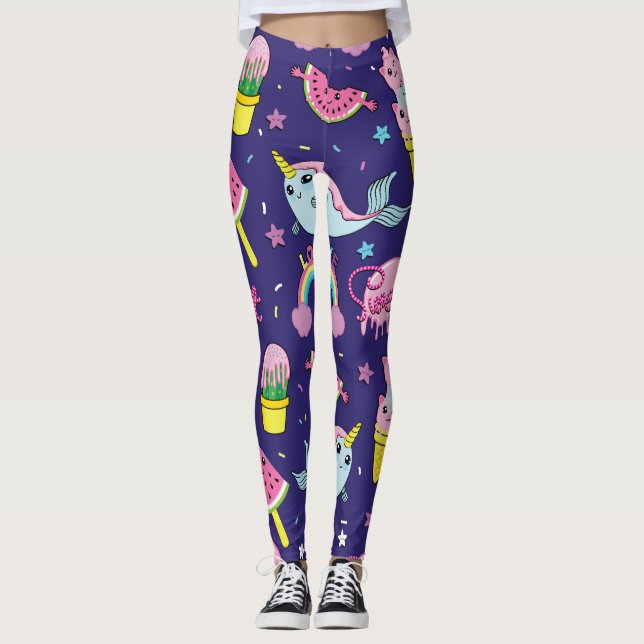 Legging Sorvete: Bonito sem costura (Frente)