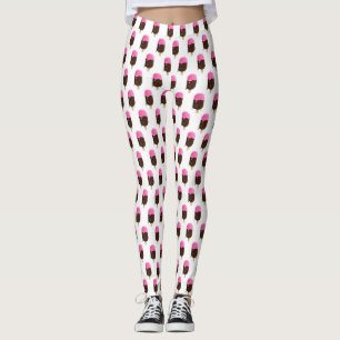 Legging Sorvete com padrão de superação de morango