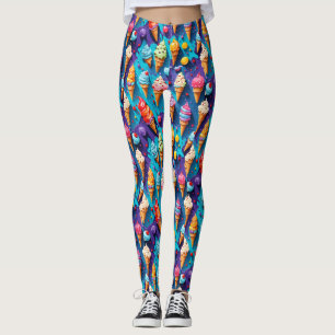 Legging Sorvetes Arte Colorida