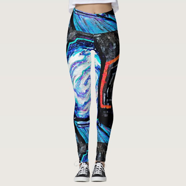 Legging Sozinho com o Abismo Brilhante (Frente)