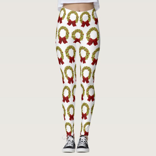 Legging Sparkling Wreath - Multiple Color Options (Frente)